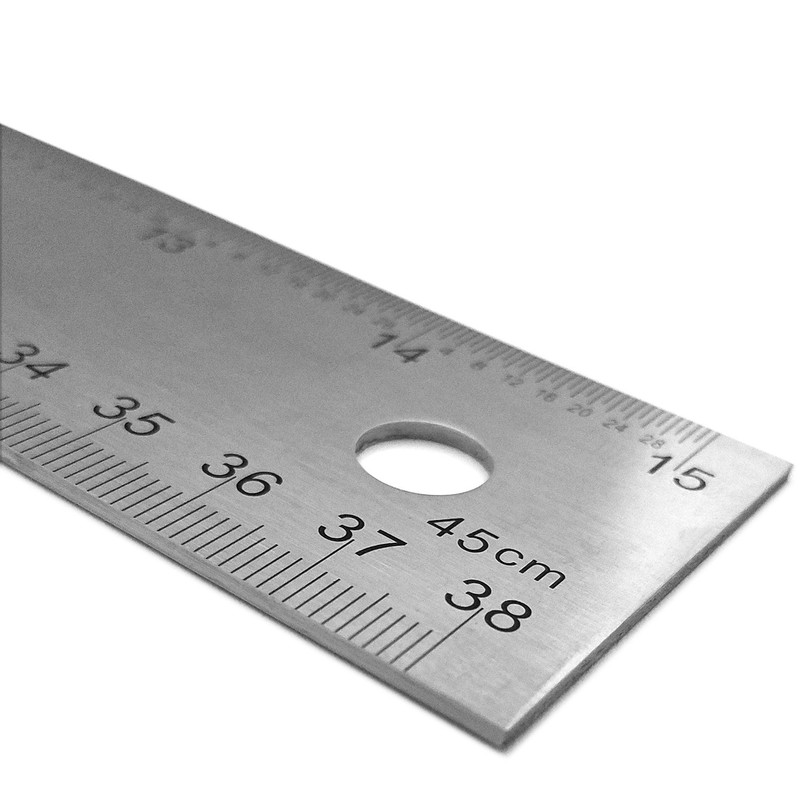 Pacific Arc 42 Inch T Square, Traditional Stainless Steel, Graduated