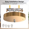 Mailirious Upgraded Version Light Canopy Kit, 4.7 Inch Light Fixture