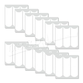 French Manicure Nail Stickers Strips, Self-Adhesive Nail Sticker Tips for Manicure Decoration DIY Tools (12 Classic French Stickers)