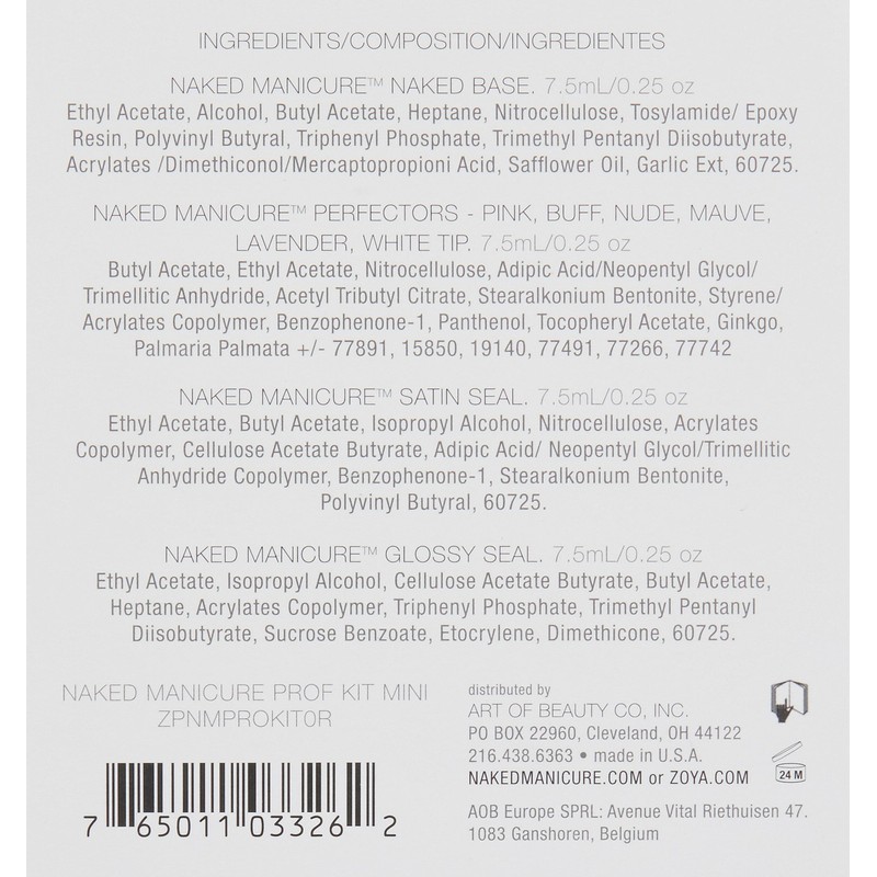 ZOYA Mini Pro Kit Coat, Assorted, 0.2 Fl Oz