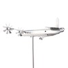 Aircraft Wind Spinner, Metal Airplane Windmill for Yard & Garden