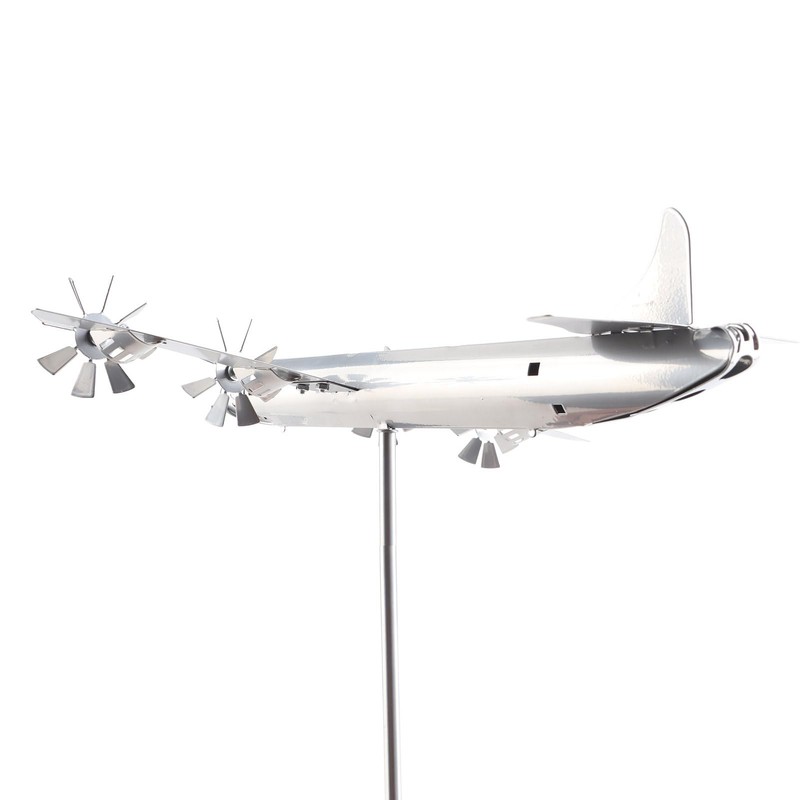 Aircraft Wind Spinner, Metal Airplane Windmill for Yard & Garden