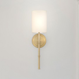 Urban Ambiance Luxury Vintage Wall Sconce, Large Size: 19.00''H x 5.00''W, with Provincial Style Elements, Aged Brass Finish, UQL5040 from The Rugby Collection