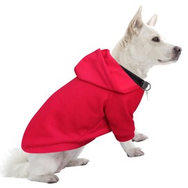 HuaLiSiJi Dog Hoodie - Warm & Lightweight, Soft Texture, Easy to Wear, Christmas Jumper for Chihuahua & Dogs (Small, Red)