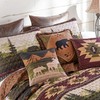Black Forest Décor Mountain Meadow Moose & Bear Quilt Bed