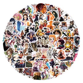 200Pcs Kids Manga Demon Slayer Stickers Mixed Pack,Cartoon Characters Stickers Movie Decorative Sticker for Kids Teens Adults Waterproof Sticker for Water Bottle Laptop (mixA200)