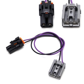 iJDMTOY Complete Female & Male Connectors Plugs w/ 15-Inch Pigtail Harness, Compatible with GM 2007-2014 Vehicle Heater Fan A/C Blower Motor (OE# 15-75221, 15887352, 22957044)