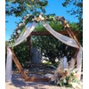 Wedding Arch Draping Fabric Burgundy 29" X 20FT Chiffon Tulle