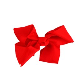 4 Inch Grosgrain Hair Bow for Girls - Red