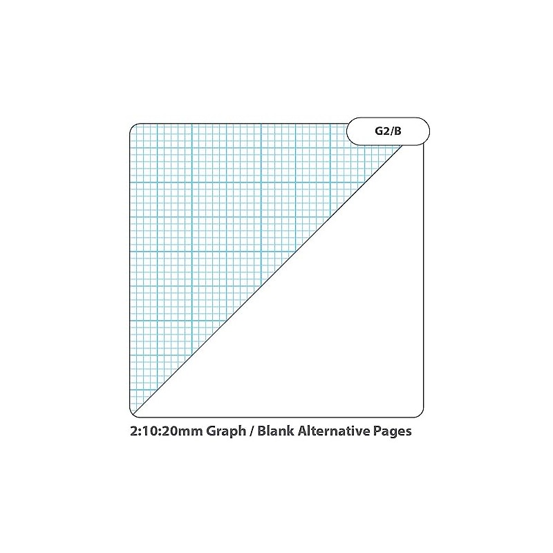 Rhino Graph Paper A4 Pad, 100 Page / 2:10:20mm Ruling,