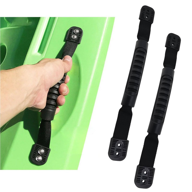 JT-HLM 2 pcs Kayaks Handle Boat Handle Rubber Boat Side