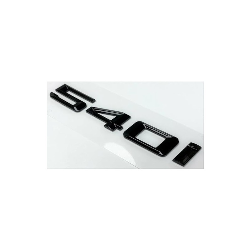1pc 540i Car Flat Letter Number Rear Trunk Boot Lid