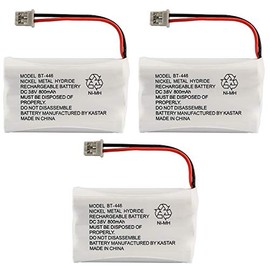 Uniden BBTY0504101 Model BT446 Nickel Metal Hydride Rechargeable Cordless Phone Batteries (Pack of 3) for use with T94 Series, TWX977 and WXI977 Cordless Phones