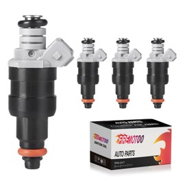 FIREMOTOO Fuel Injectors Pack of 4 1 Holes Compatible with Dodge Dakota 1996-2002 for Jeep Cherokee 1996-2000 Wrangler 1997-2002 TJ 1997-2002 2.5L L4