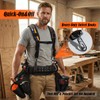 WELKINLAND Heavy-Duty Canvas Tool Belt Suspenders, Padded Tool Belt Suspender,