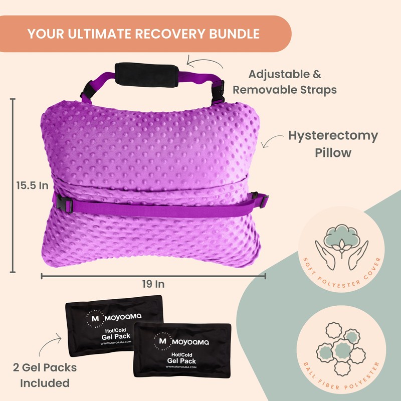 MOYOAMA Hysterectomy Pillow Post Surgery for Hysterectomy Recovery Must Haves-