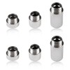 Pack of 6 Tap Extension 1/2 Inch, Stainless Steel Shower