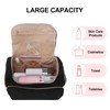 GLIDESMOOTH Makeup Bag, Large Travel Cosmetic Bag with Handle, Spacious