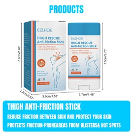 Leogony 3PCS Anti Chafing Cream, Waterproof Anti Chafe Stick, for Heel,Lower Arm,Legs,Skin Protection, Thigh Rescue