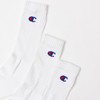Champion CMSCY002/CMSCH002 Men's High Socks, Plain Socks, 3-Pair Set, Half