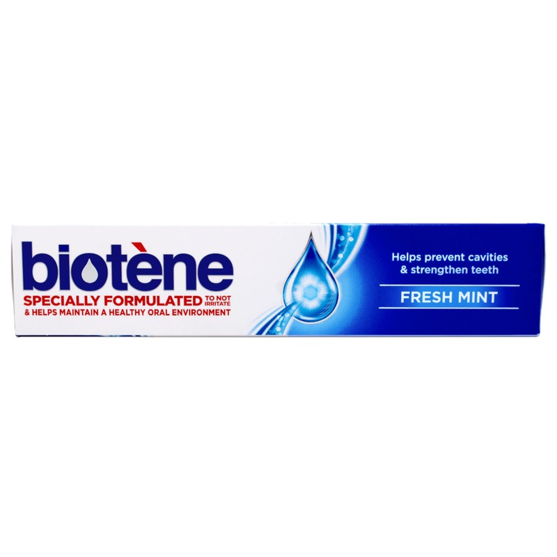 biotène Gentle Formula Fluoride Toothpaste, Fresh Mint 4.3 oz (Pack