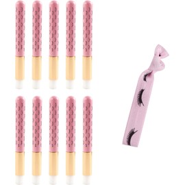 Cepillos de champú para pestañas para quitar puntos negros, herramienta de limpieza de nariz, cepillo para polvo limpiador de pestañas, cepillos suaves, Rosado