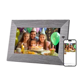 BWJBSW Digitaler Bilderrahmen 7 Zoll, WLAN Elektrischer Fotorahmen mit IPS Touchscreen, 32GB Speicher, Einfaches Teilen von Fotos Videos Musik über App oder Typ-c, Auto-Drehen, Beste Wahl für Geschenk