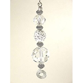 Clear Silvery Rhinestone Light Chain/Fan Pull Chain