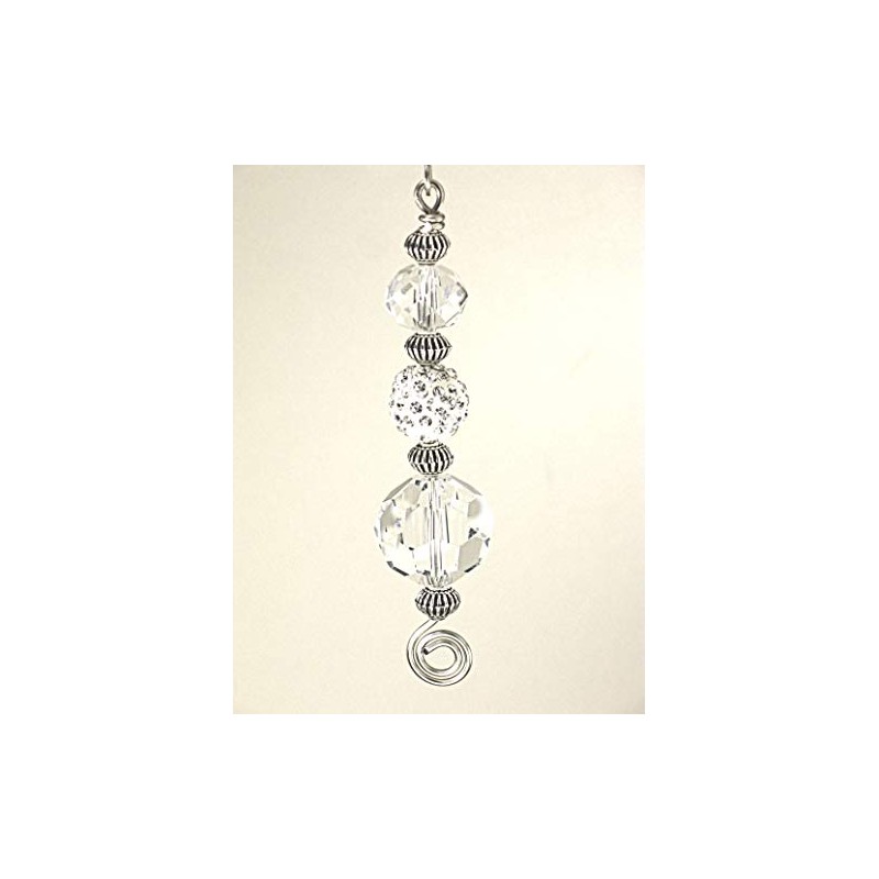 Clear Silvery Rhinestone Light Chain/Fan Pull Chain