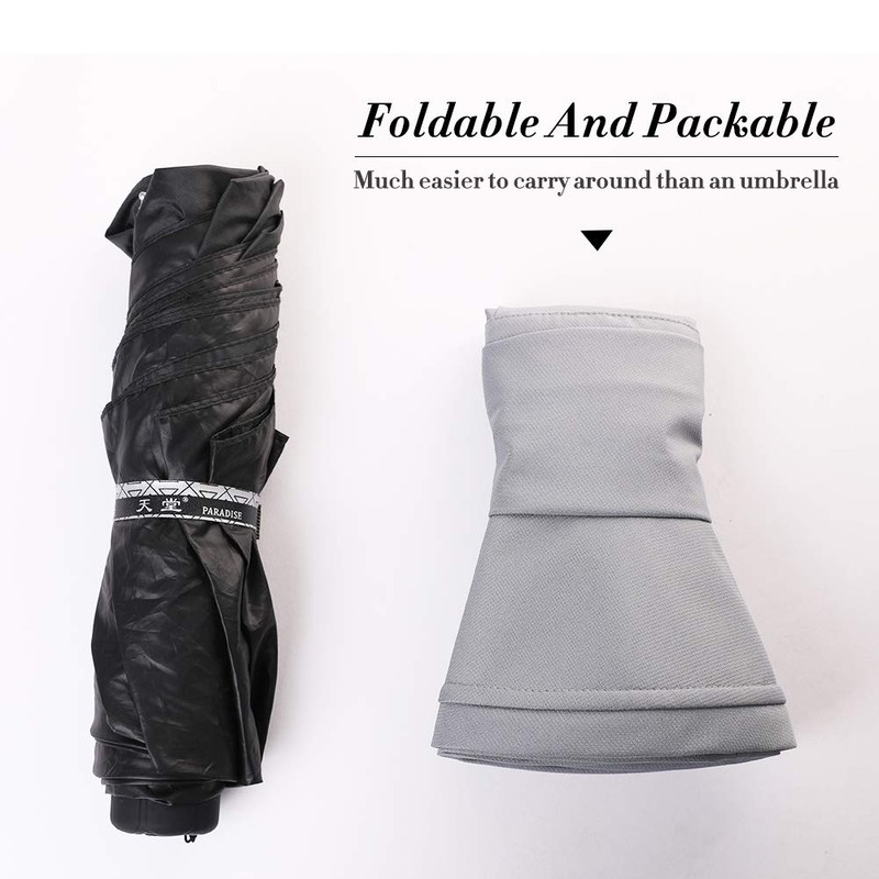 Comhats Ladies' Foldable Rain Hat, Sun Hat, Waterproof, Wide Brim,