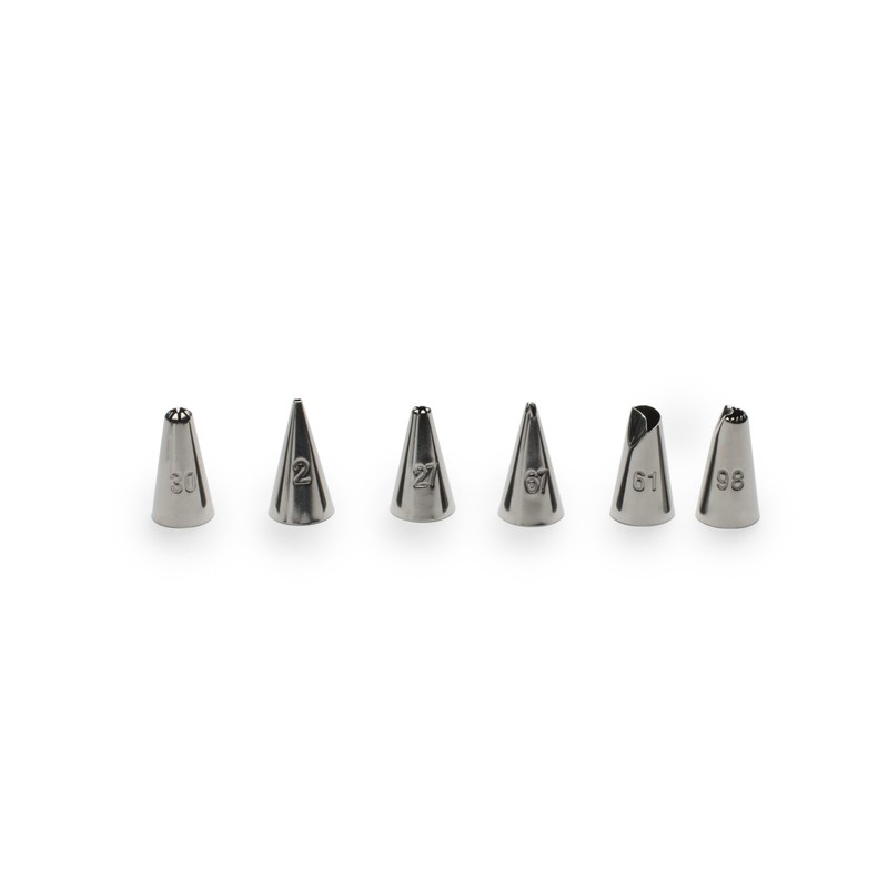 Fox Run Icing Syringe Decorating Set, Metallic, 7-Piece, 2.25 x