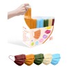 Tenice Masks Disposable 100 Pack, Colorful Face Mask For Adu