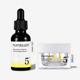 Numbersin No. 5 Glutathione C 2-Piece Set (Glutathione C Blemish Ampoule Shot 30ml + Blemish Laser Toning Cream 50ml), 1 pack / 넘버즈인 5번 글루타치온 C 2종세트( 글루타치온씨 흔적 앰플샷 30ml+ 흔적 레이저토닝 크림 50ml), 1개