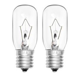 Belleone 2pcs Microwave Bulb WB36X10003-130V 40W Oven Light Bulb Compatible with GE LG Frigidaire Kenmore, Universal Type Stove Incandescent Warm White Light Lamp Replacement E17 Base Socket