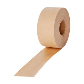 Packsys Cinta WAT Activada por agua de Papel Kraft. Ideal para sellado de cajas, antirrobos. Cinta de 48mm x 65m 1 pieza