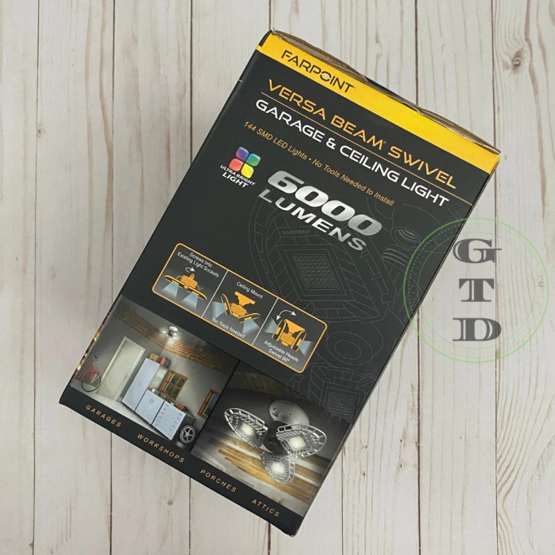 Farpoint LED Swivel Garage & Ceiling Light 6000 Lumens 144