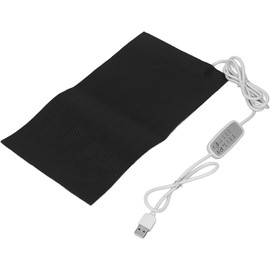 Almohadilla Calefactora Reguladora de Temperatura DC5V, Almohadilla Calefactora Eléctrica Impermeable de 4 Velocidades con Alimentación USB, Calentador de Tela Eléctrico(25x30cm/9.84x11.81in)
