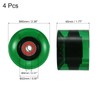 PATIKIL 4 pieces 60 mm longboard wheels with bearings ABEC-9