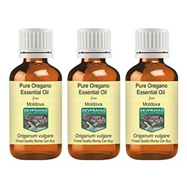 Devprayag Pure Oregano Essential Oil (Origanum vulgare) Natural Therapeutic Grade Steam Distilled (Pack of Three) 100ml X 3 (10 oz)