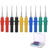 RUNCCI-YUN 10PCS Colorful Test Probes 4mm Multimeter Probes Back Probe