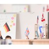 Set of 20 Countries: Hand Held Flag, 5.5 x 8.3
