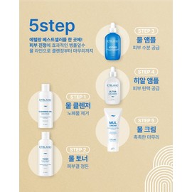Etelang basic cosmetics 5-piece set toner cleanser moisture ampoule cream / 에텔랑 기초 화장품 5종세트 토너 클렌저 수분앰플 크림