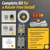 DataComm Electronics Recessed Pro-Power Kit with Straight Blade Inlet &