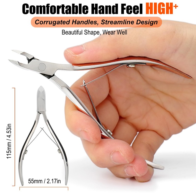 LePinko Professional Cuticle Trimmer kit, Super Sharp Dead Skin Clipper,