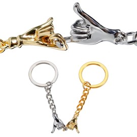 RmKbe 2pcs Couple Keyring Romantic Anniversary Valentine's Day Gift Keychain Boyfriend Girlfriend Husband Wife Keychains Matching Couple Stuff for Valentines Day