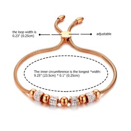 OIDEA Women's Bracelet with Sliding Clasp: Adjustable Heart Cross Tree of Life Wrist Tree of Life Elegant Bracelet Gift for Women Mother Girlfriend, Stainless Steel