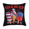 Cold As Ice Throw Pillow
