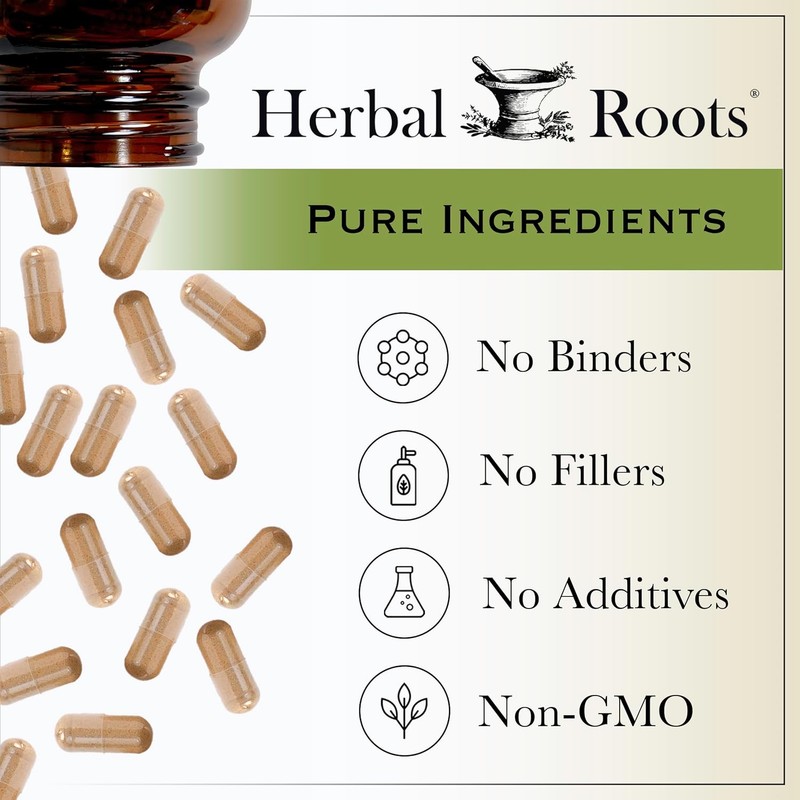 Herbal Roots Organic Saw Palmetto Capsules | 1,000mg per Serving