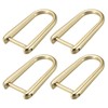 uxcell D-Rings Screw in Shackle, 4Pcs 1.77 Inch Zinc Alloy