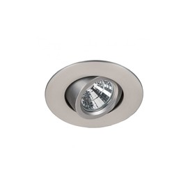 WAC Lighting R2BRA-F930-BN Oculux 2" LED Round Adjustable Trim with Light Engine and Universal Housing in Brushed Nickel Finish Flood Beam, 90+CRI and 3000K